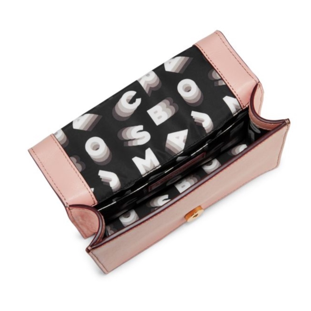 NEW Marc Jacobs Pink Mini Double Take Leather Crossbody Bag - Picture 3 of 14